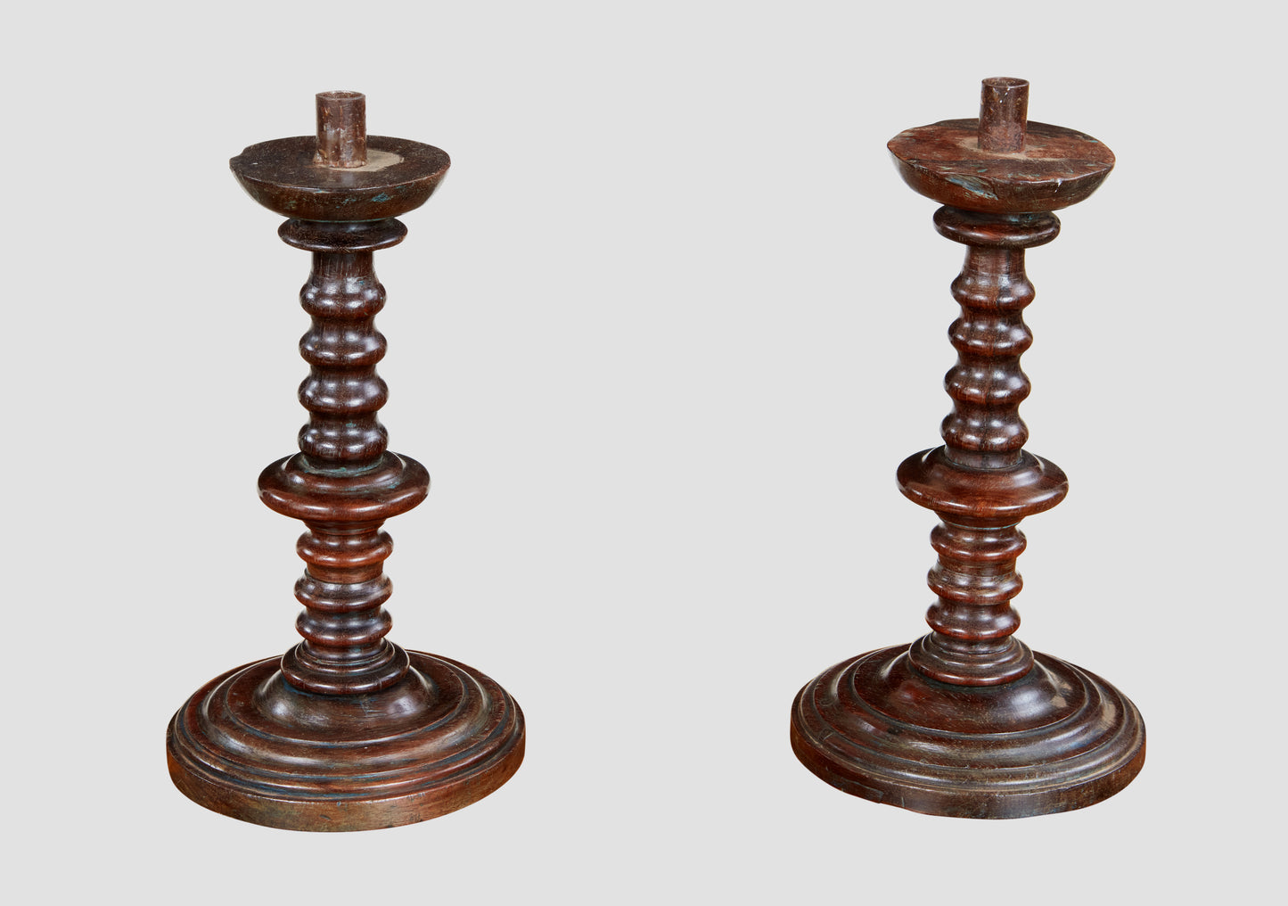 Lignum vitae Candlesticks c. 1670