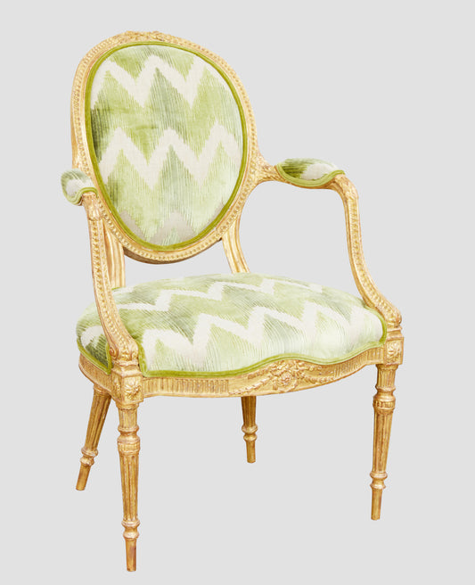 Linnell Carved Giltwood Armchair