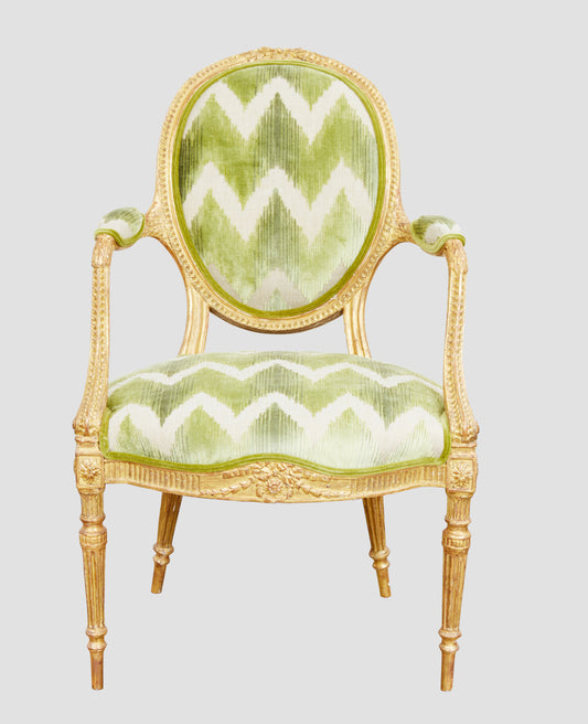 Linnell Carved Giltwood Armchair