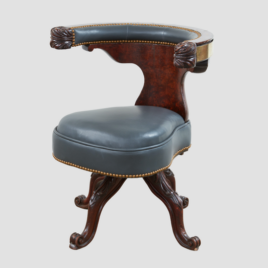 Mahogany Swivel Reading Chair c. 1755