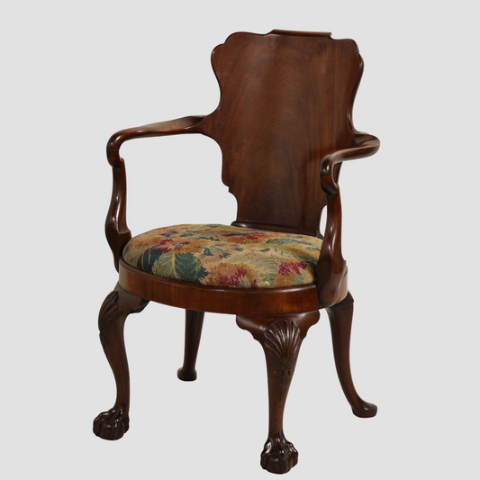 Mahogany Open Armchair Circa 1745