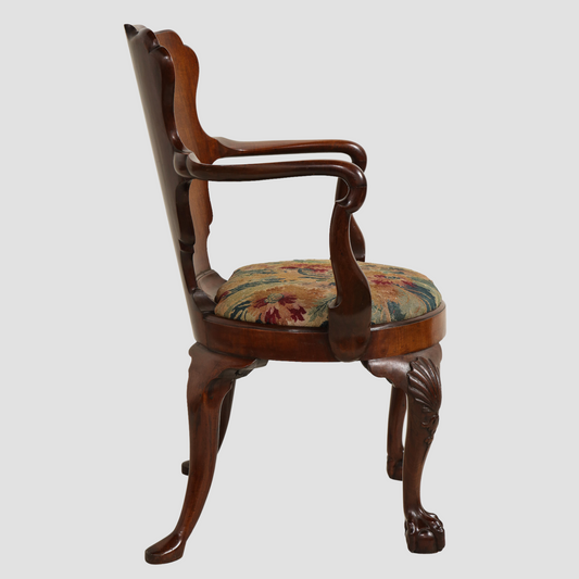 Mahogany Open Armchair Circa 1745