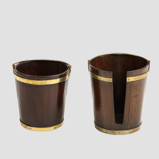 Mahogany Peat Bucket