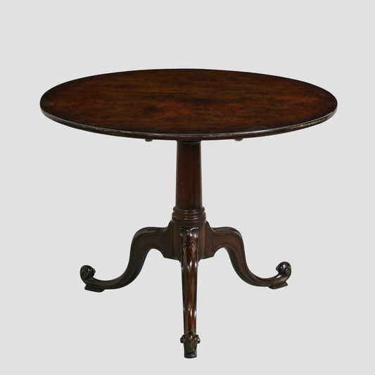 Mahogany Tripod Tea Table in the Manner of Chippendale