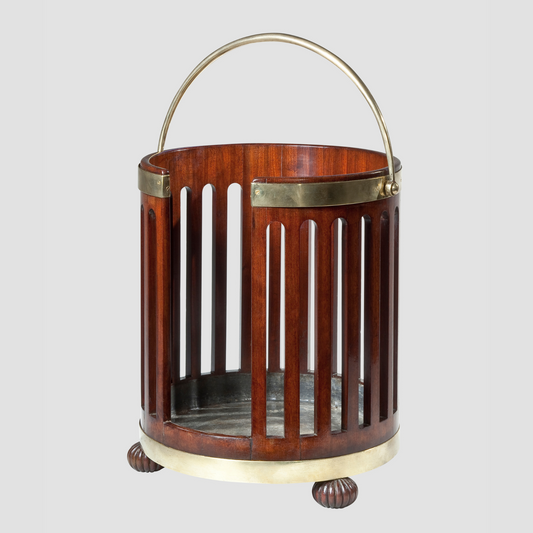 Pair Regency Mahogany Plate Buckets
