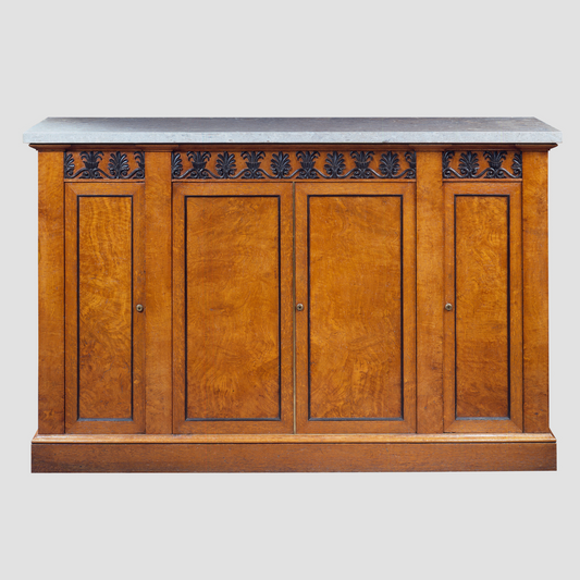 Pair of Pollard Oak and Ebonized Cabinets