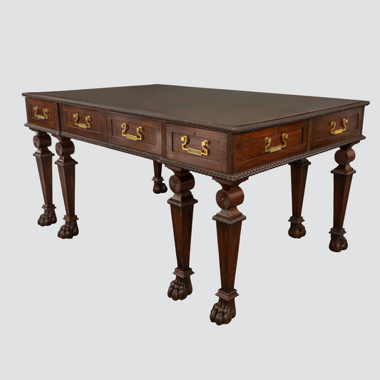 Regency Mahogany Writing Table in the Manner of Thomas Hope