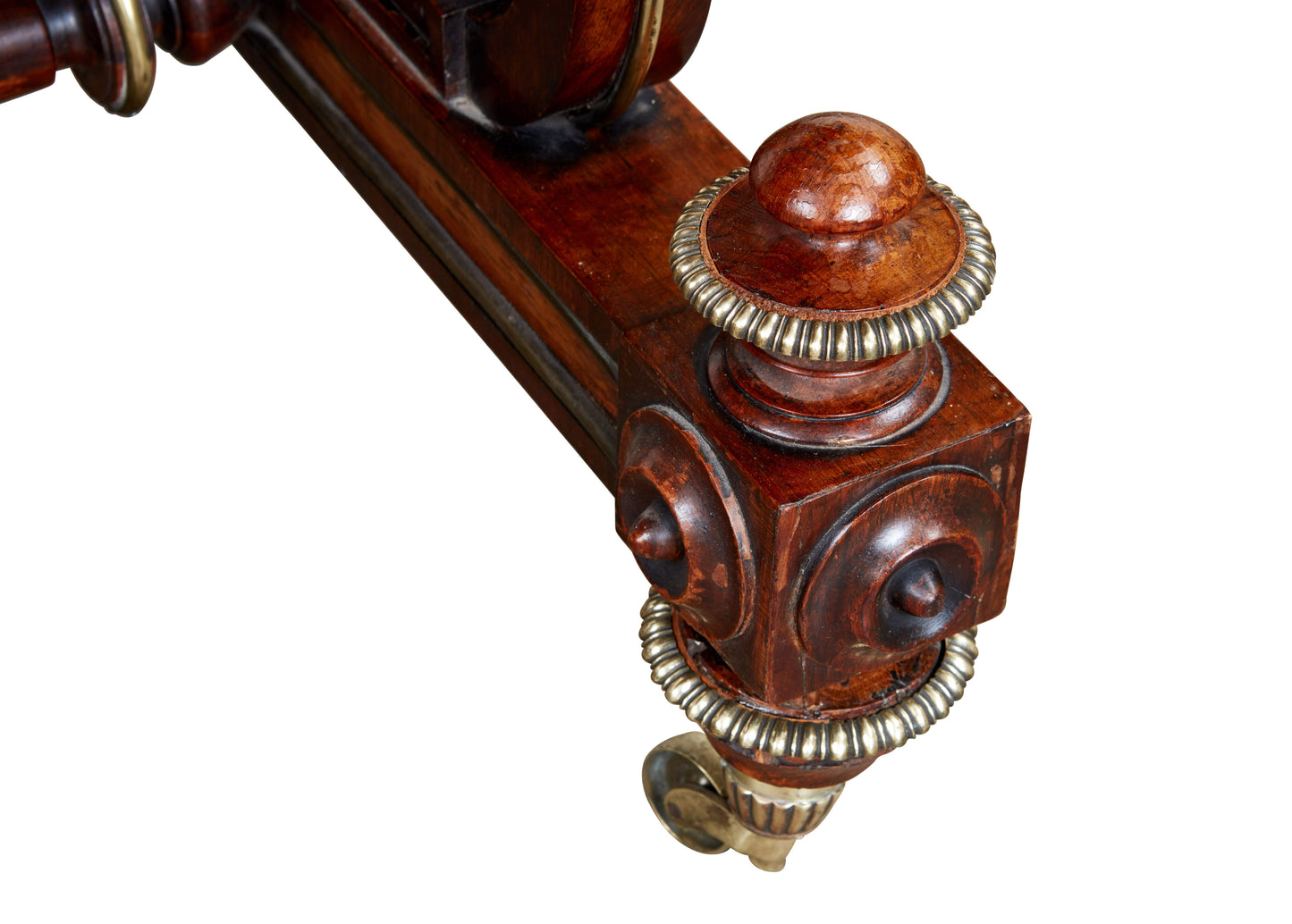 George Bullock Style Sofa Table of Rosewood and Oak, circa 1830