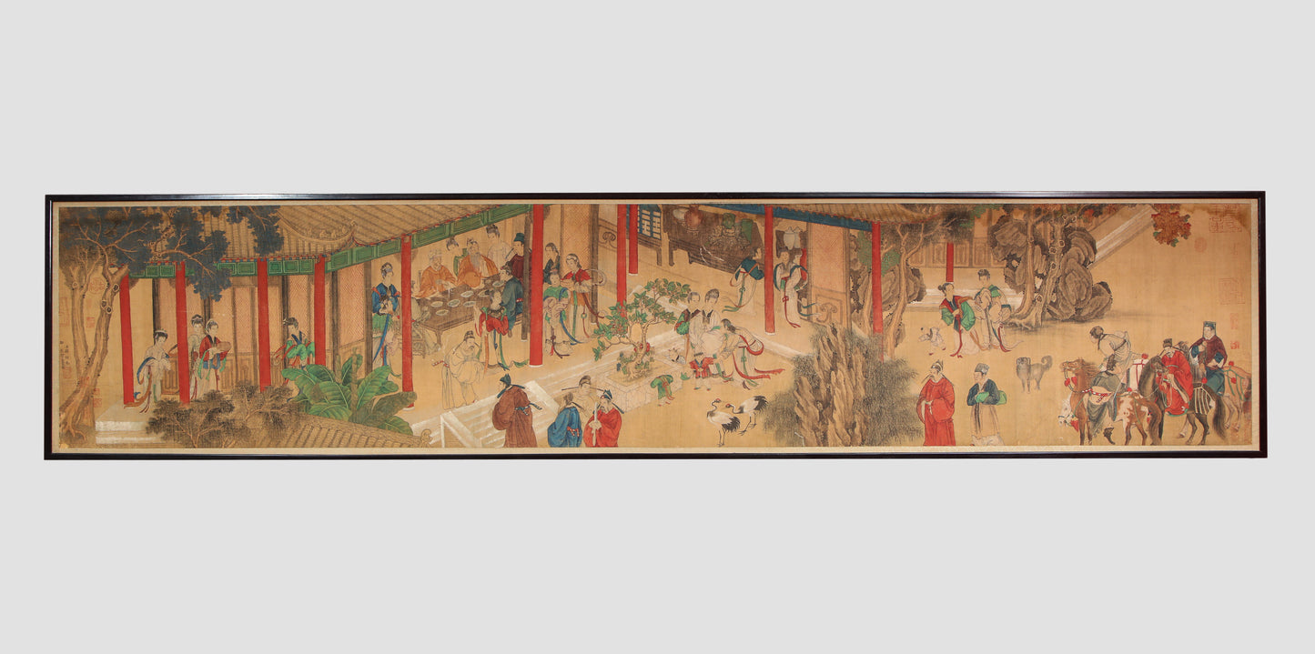 Chinese Court Painting on Silk