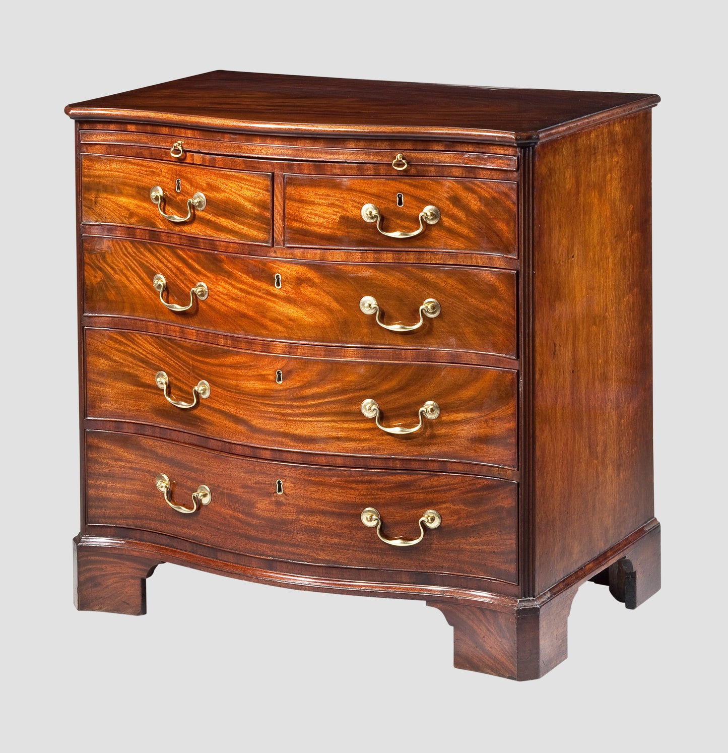 George III Small Serpentine Front Chest