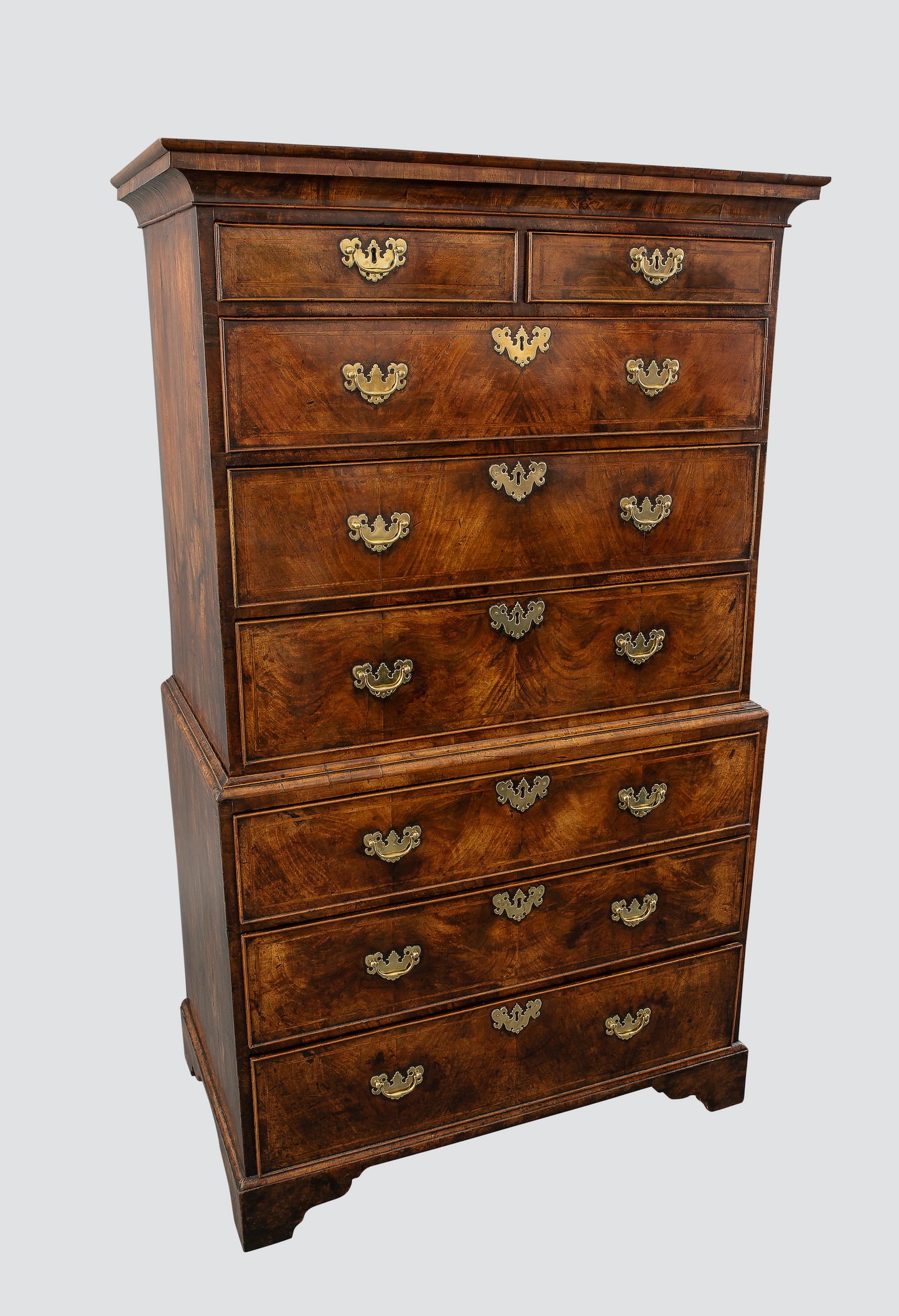 Walnut Chest on Chest