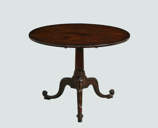 Mahogany Tripod Tea Table in the Manner of Chippendale