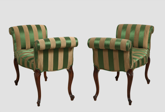 Pair of George III Mahogany Window Benches
