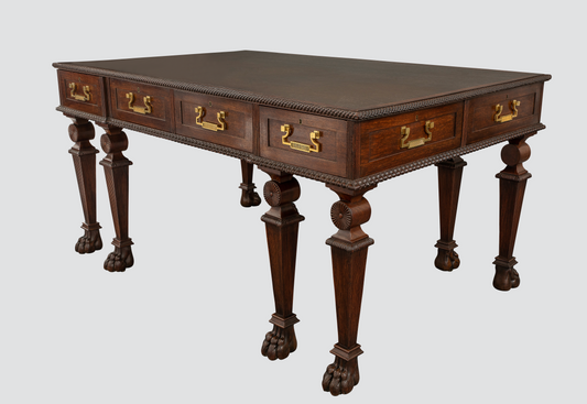 Regency Mahogany Writing Table in the Manner of Thomas Hope