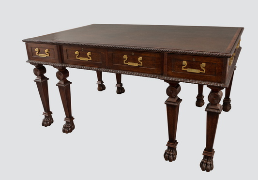 Regency Mahogany Writing Table in the Manner of Thomas Hope