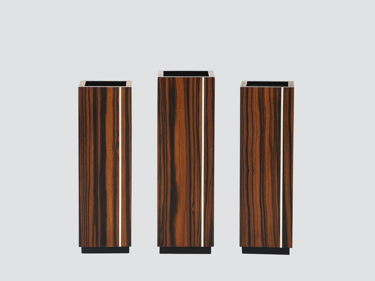 Seven Veneered Flower Vases