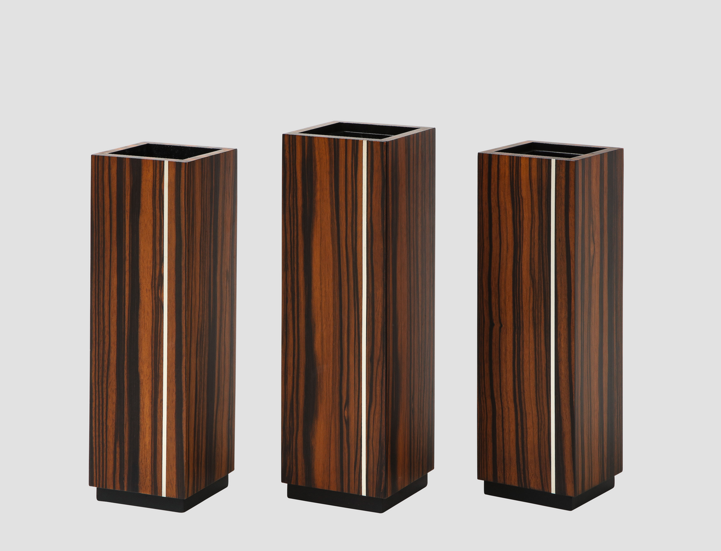 Seven Veneered Flower Vases