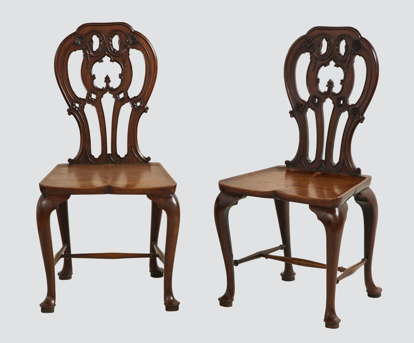 Mahogany Hall Chairs in the Manner of Mayhew and Ince (pair)