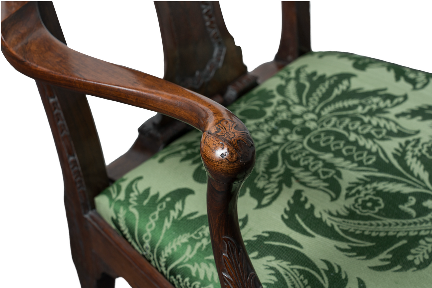 Pair of Anglo-Chinese Rosewood Armchairs