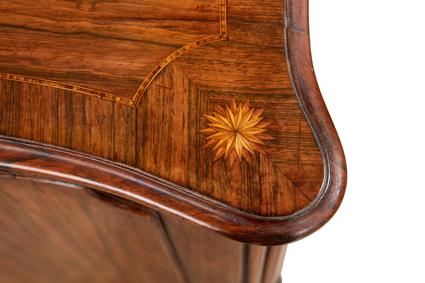 Serpentine Two Door Commode in Rosewood circa 1785