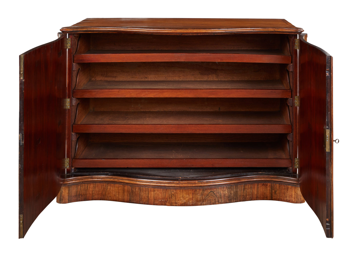 Serpentine Two Door Commode in Rosewood circa 1785