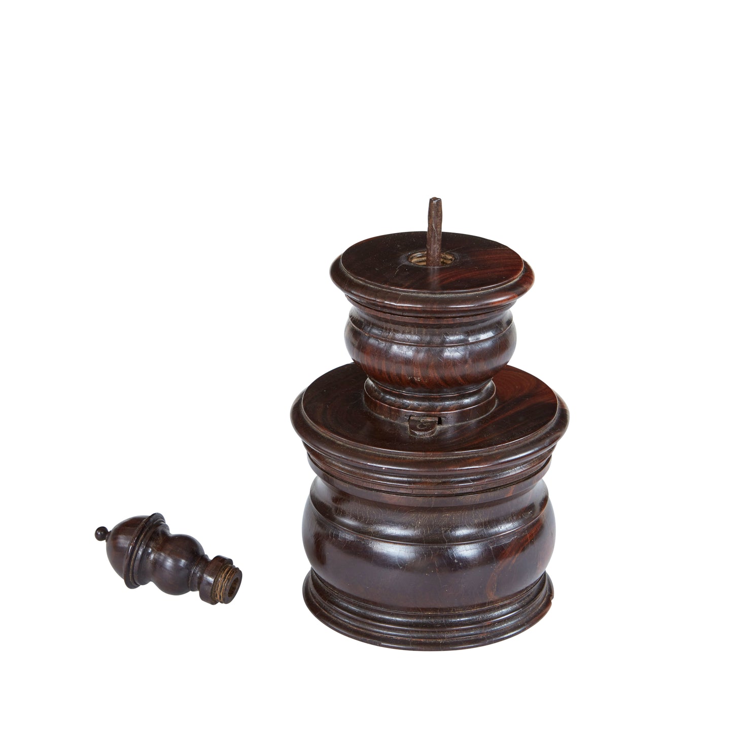 Rare Lignum Vitae Spice Grinder circa 1680