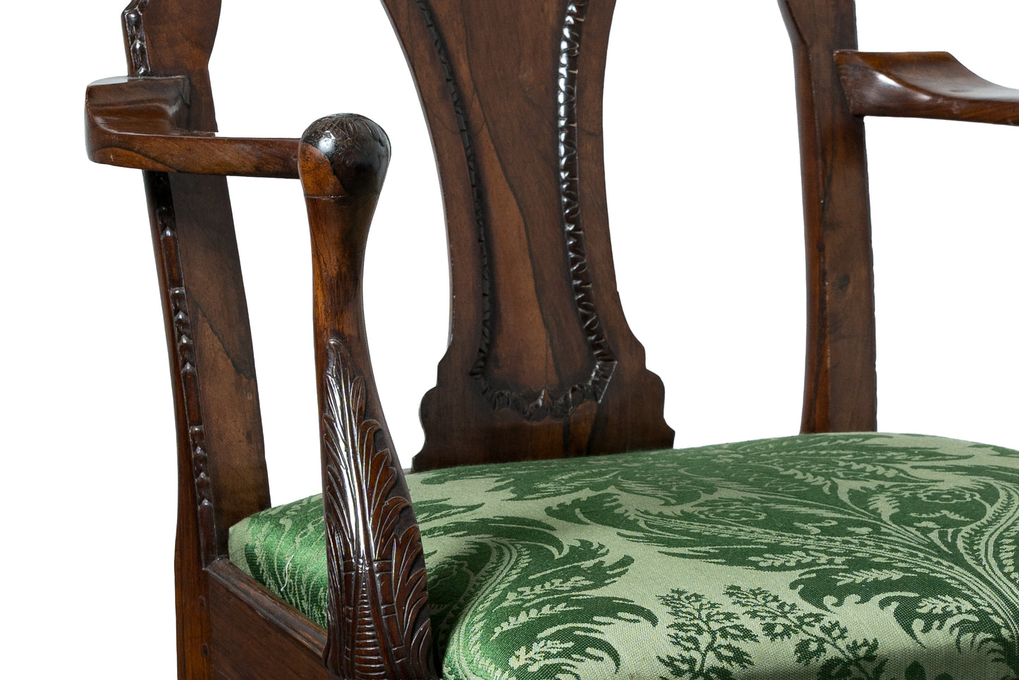 Pair of Anglo-Chinese Rosewood Armchairs