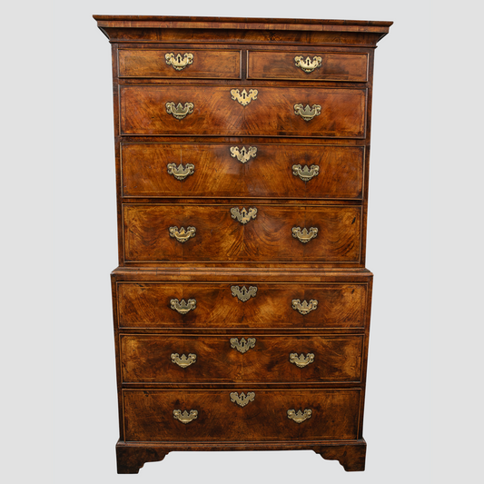 Walnut Chest on Chest