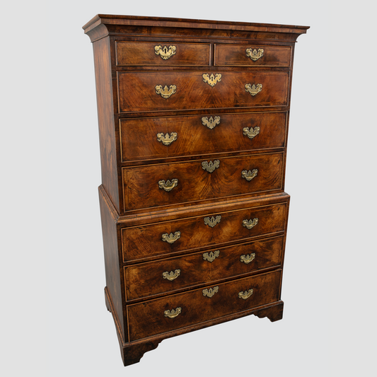 Walnut Chest on Chest