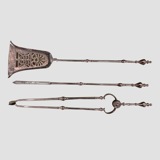 "Silver" Steel Fire Tools
