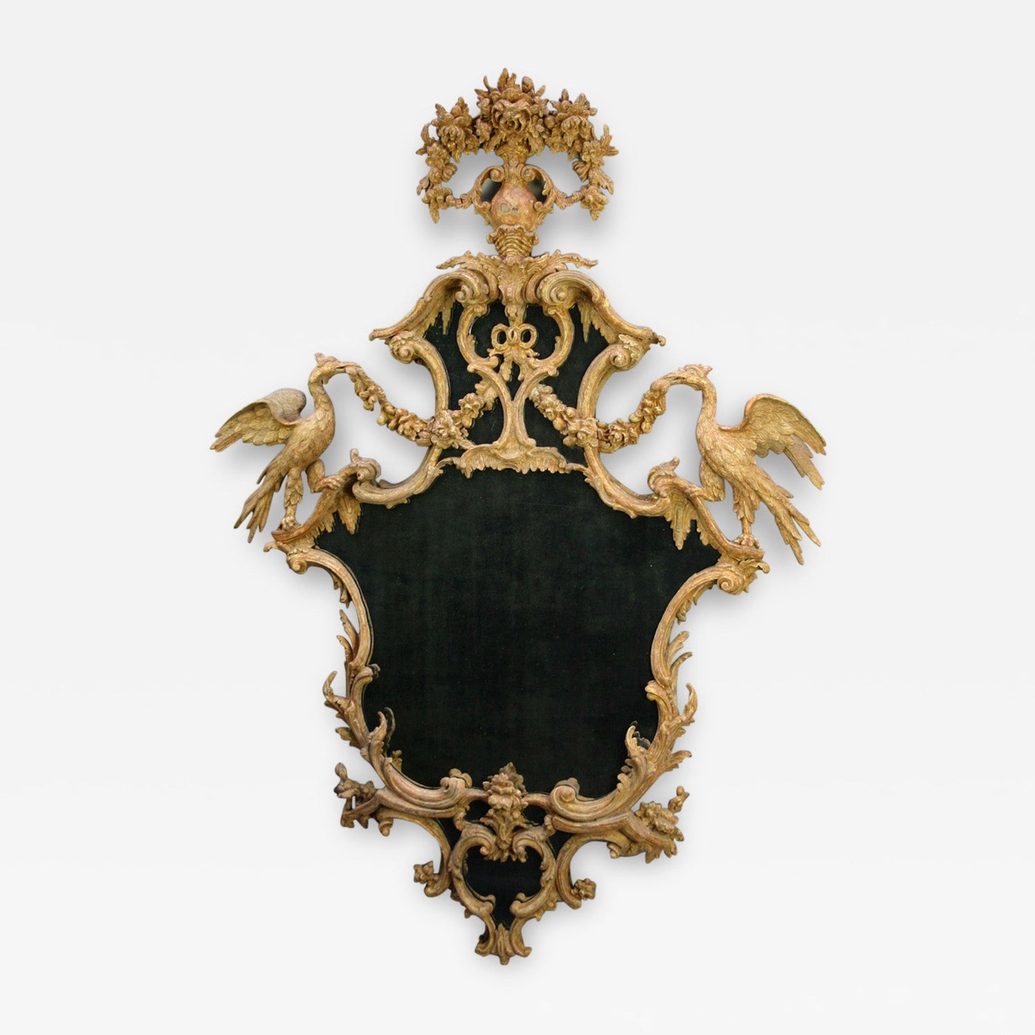 Carved-Cartouche-Shaped-Rococo-Mirror