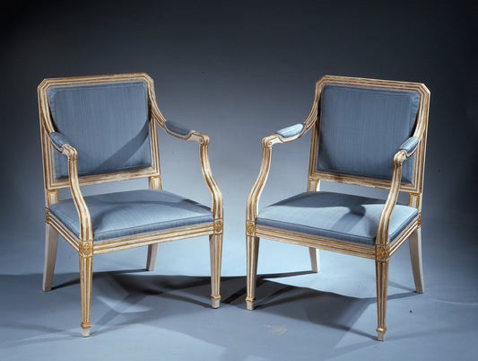 Pair-Painted-Parcel-Gilt-Armchairs-1
