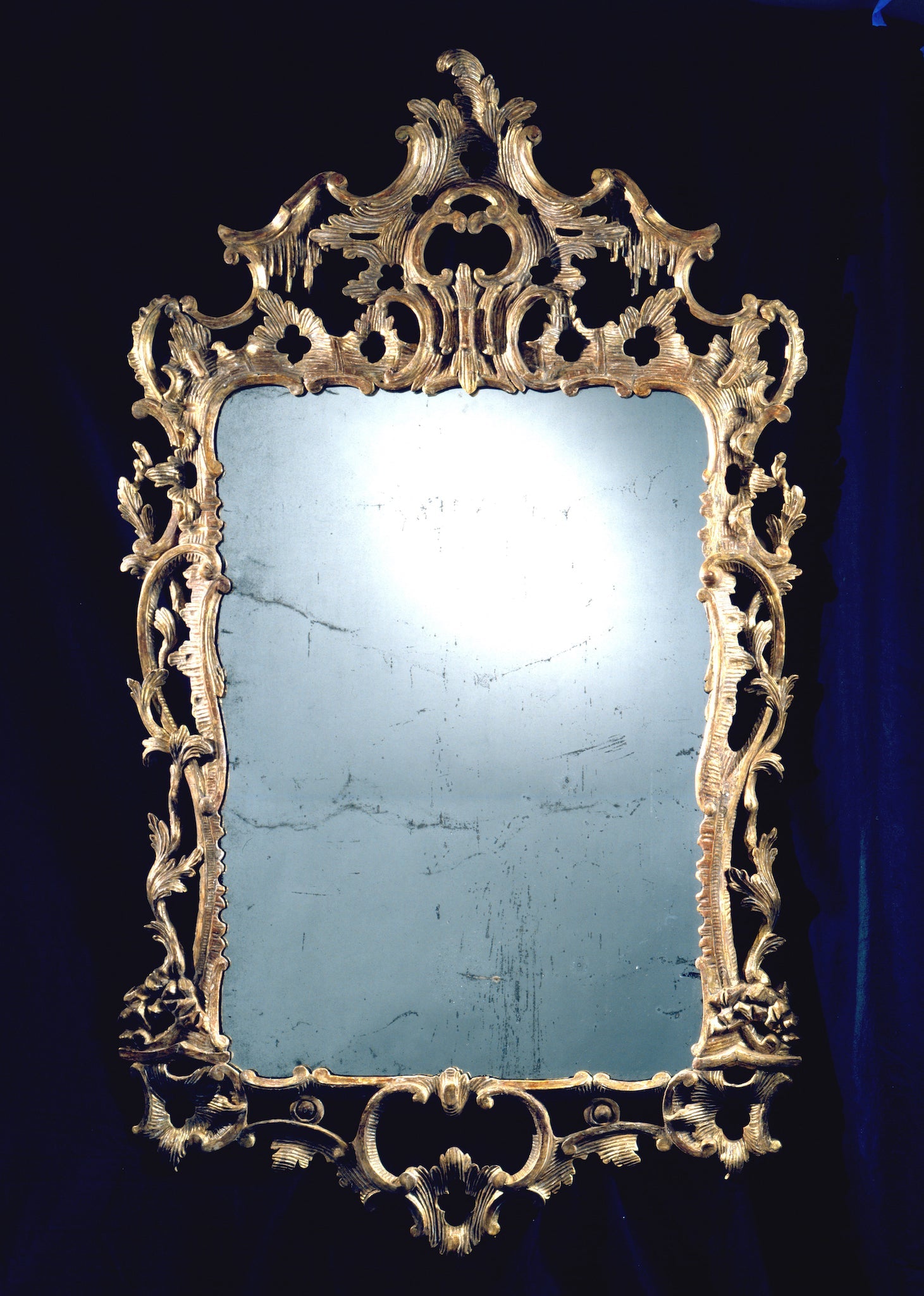 Carved and Gilded Baroque/rococo Looking Glass – Clinton Howell Antiques