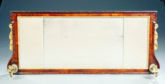 Walnut-and-Parcel-Gilt-Overmantle