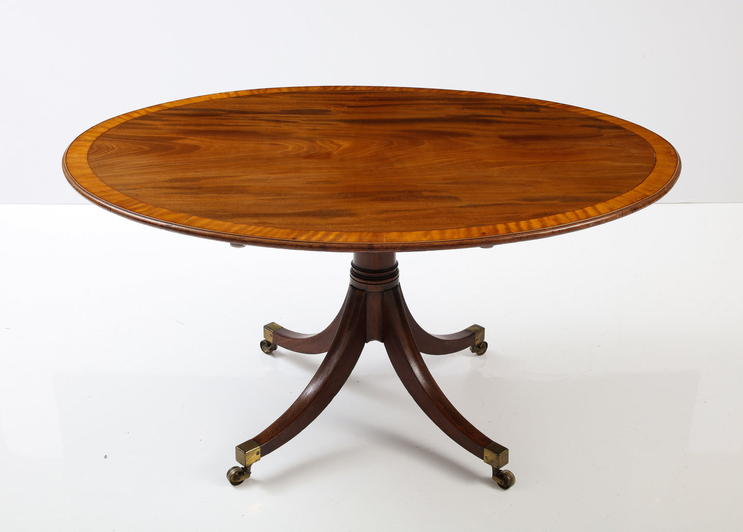 Oval mahogany breakfast table