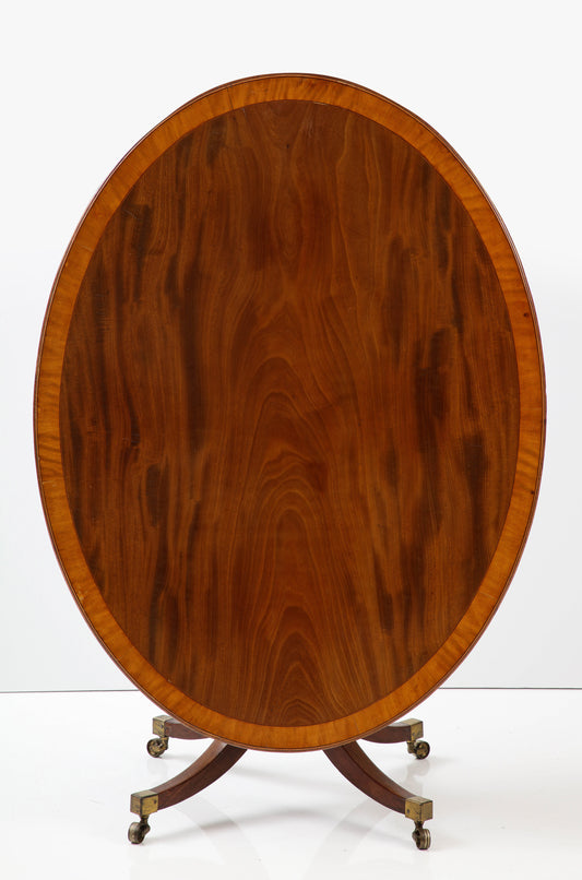 Oval mahogany breakfast table