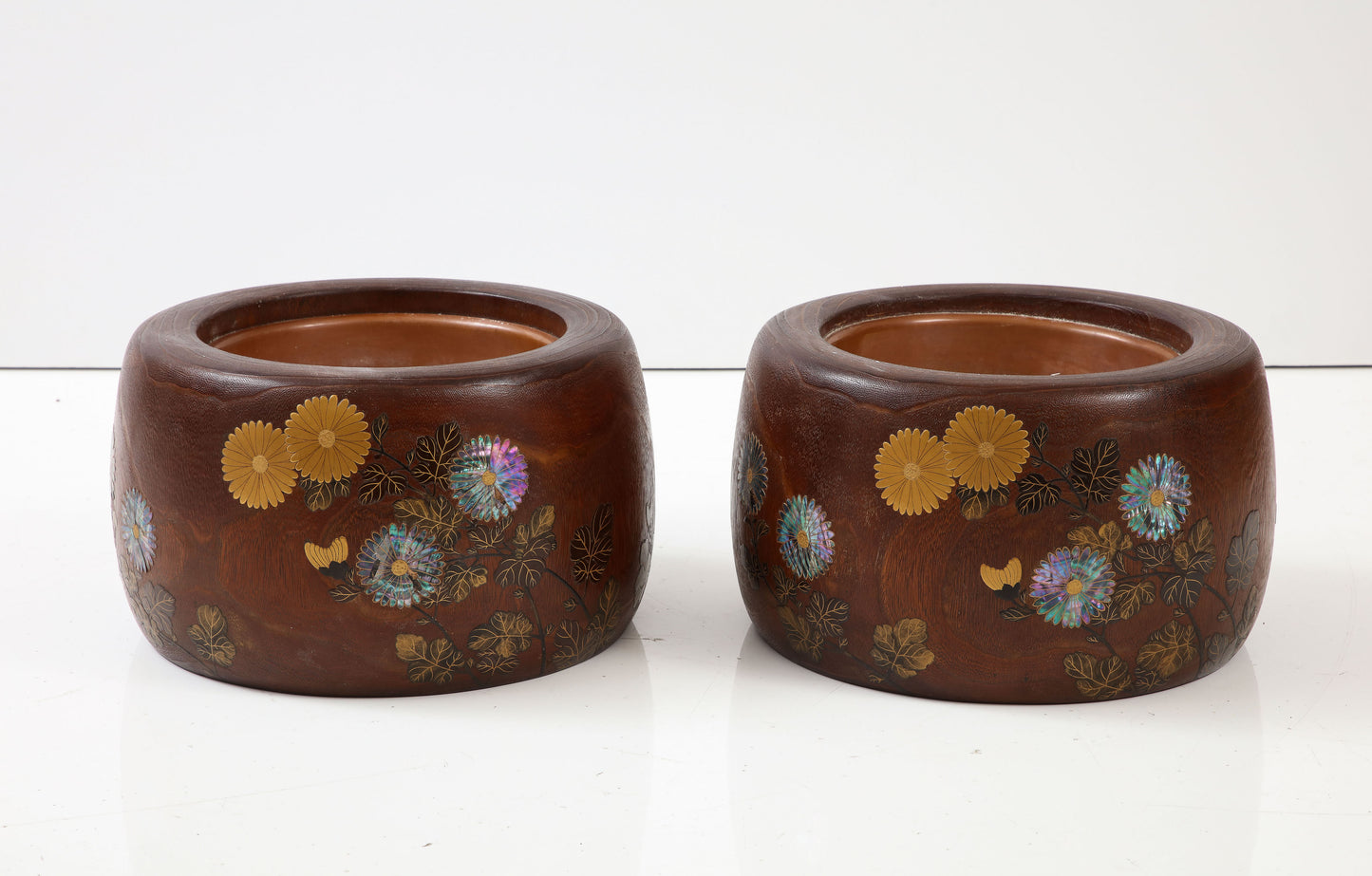 Pair of hibachis circa 1900