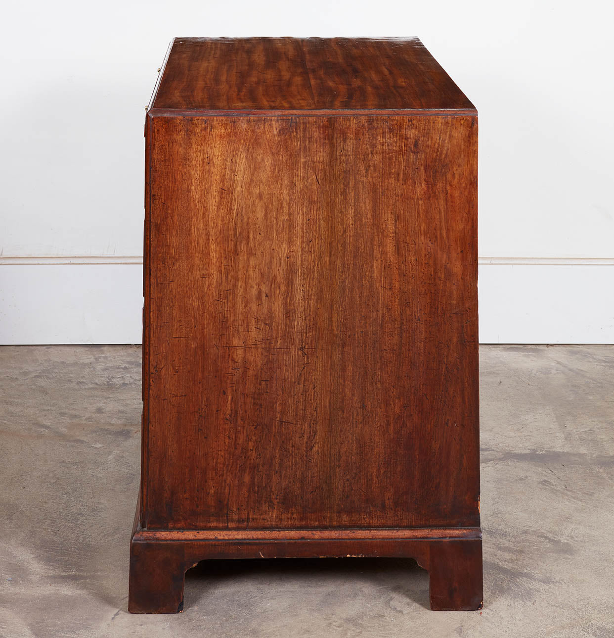 Mahogany caddy top chest of drawers circa 1760