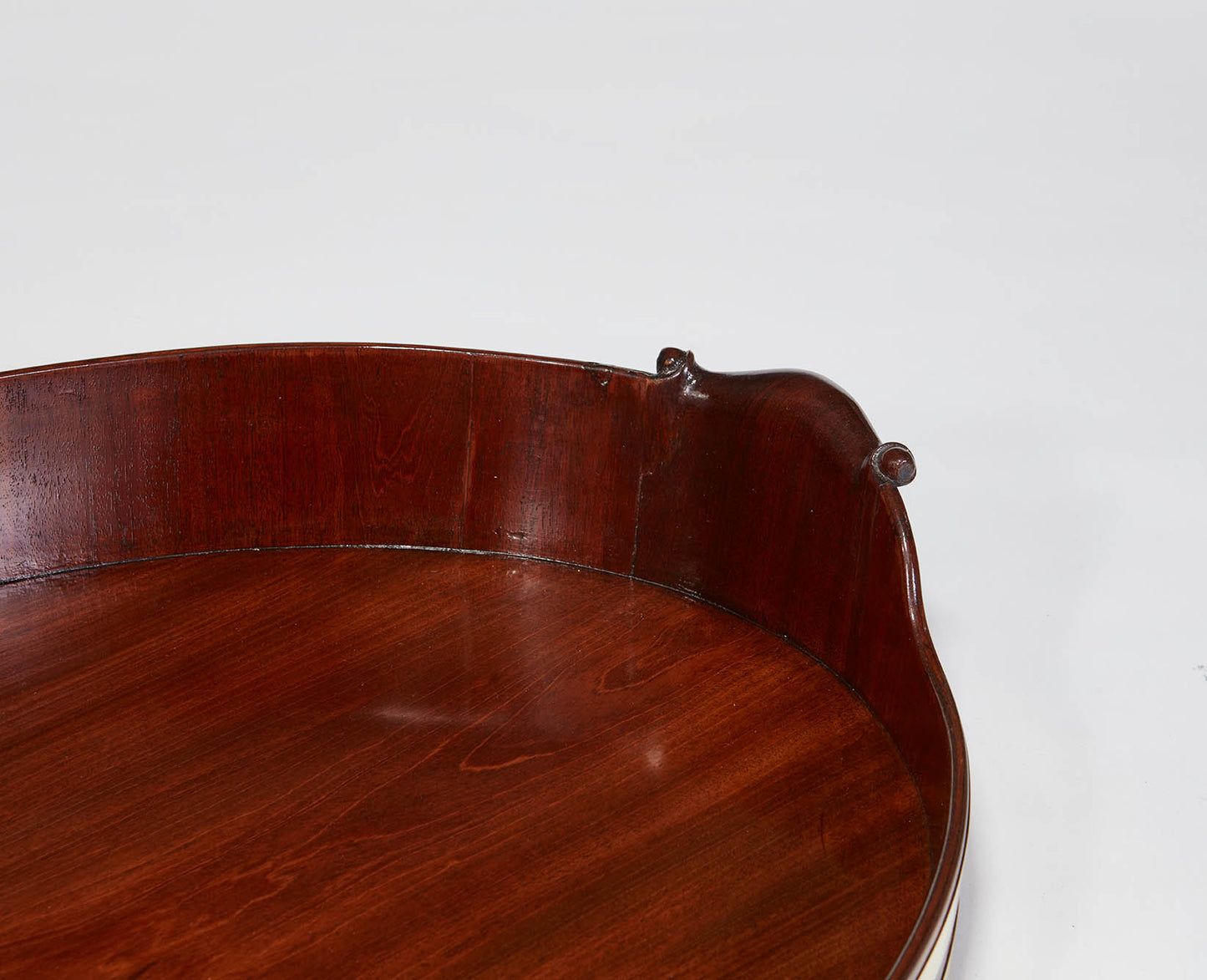 Oval Mahogany Tray