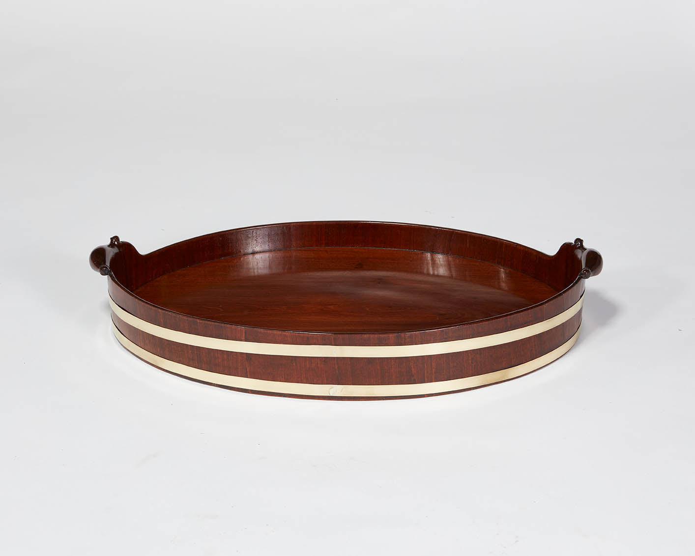 Oval Mahogany Tray