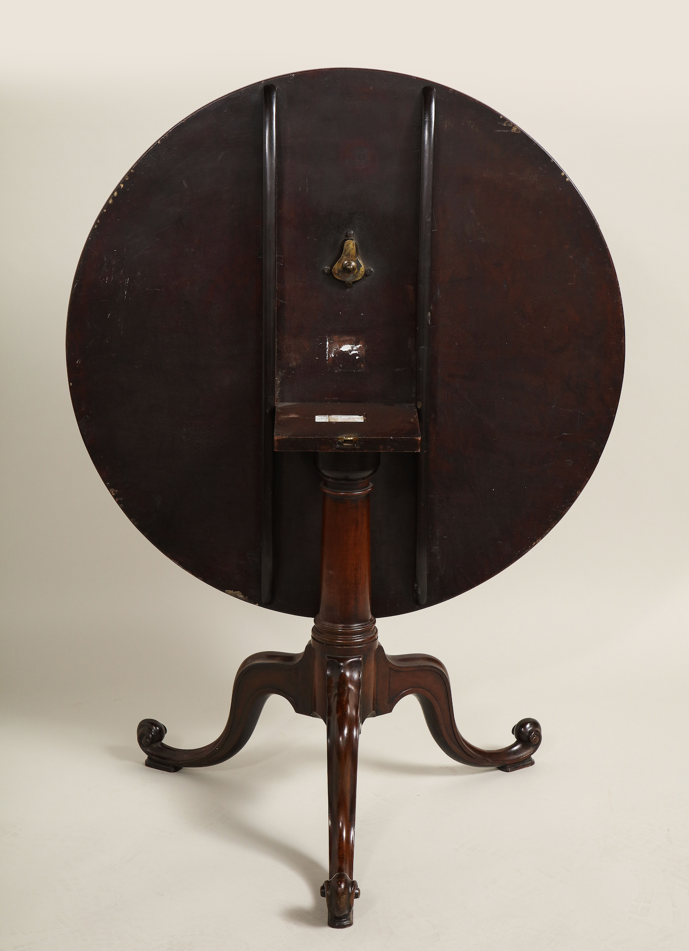 Mahogany Tripod Tea Table in the Manner of Chippendale