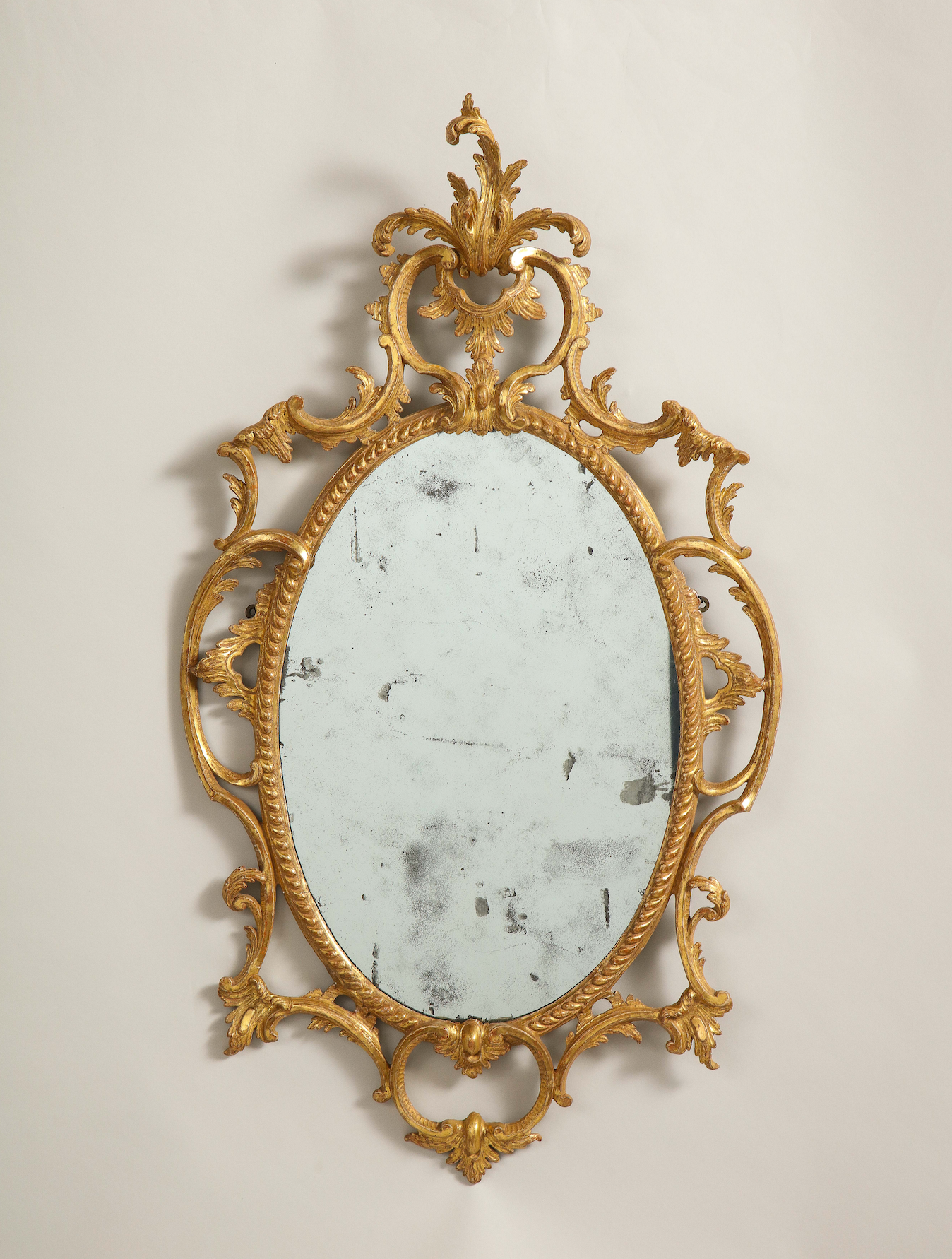 Pair of Carved Rococo Mirrors