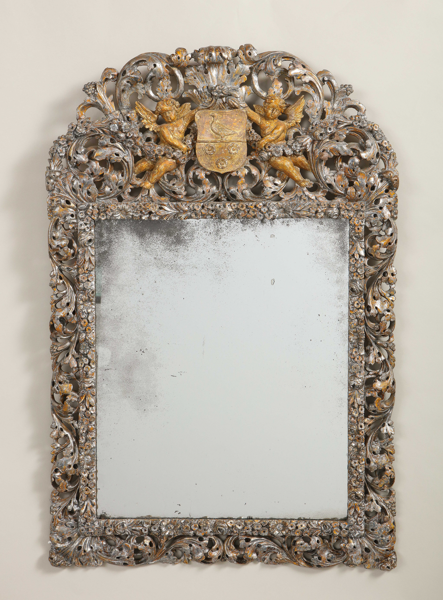 Charles II Silver Gilt Mirror – Clinton Howell Antiques