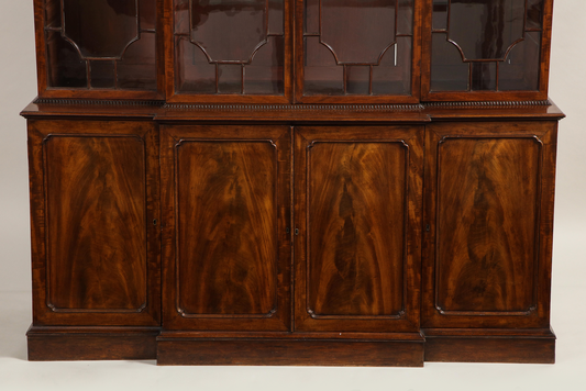 Mahogany Breakfront Bookcase Circa 1755