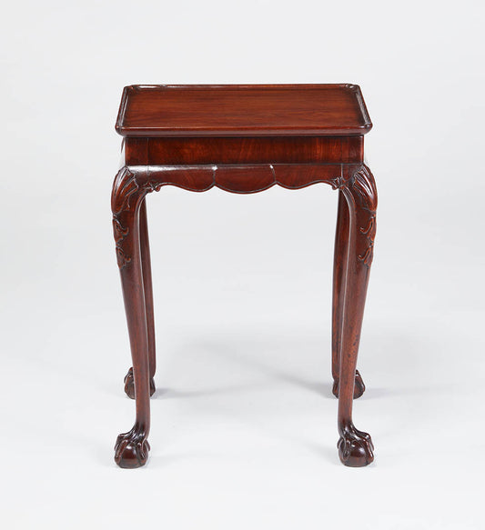 Irish mahogany tray top occasional table circa. 1760