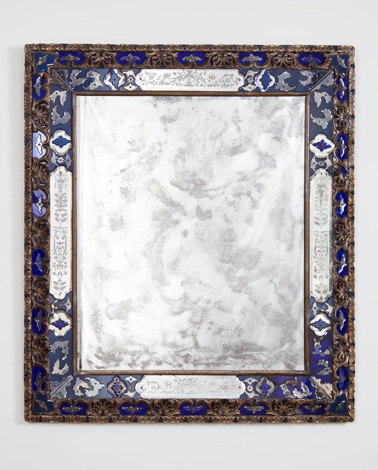 Venetian Border Glass Mirror c. 1760