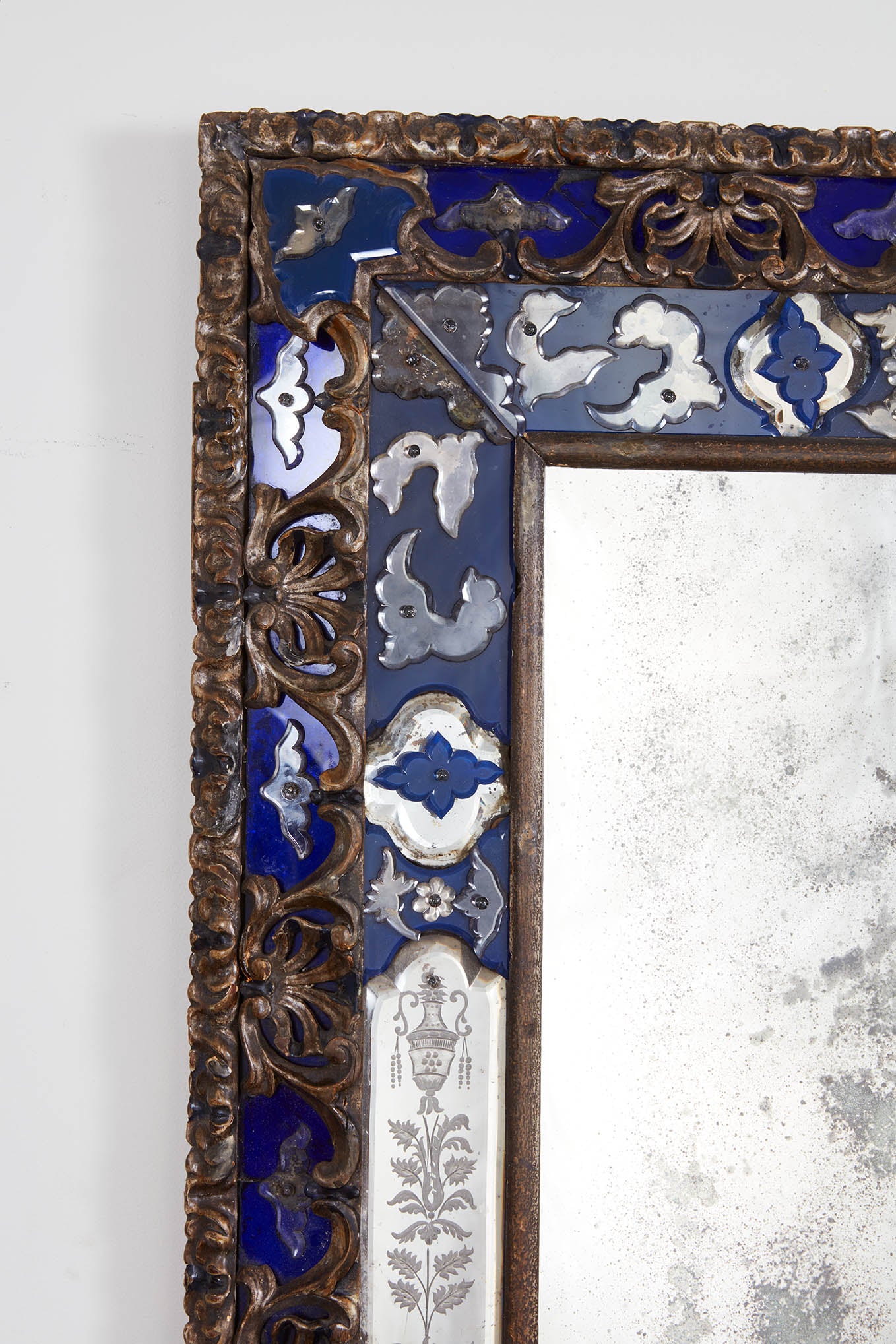 Venetian Border Glass Mirror c. 1760