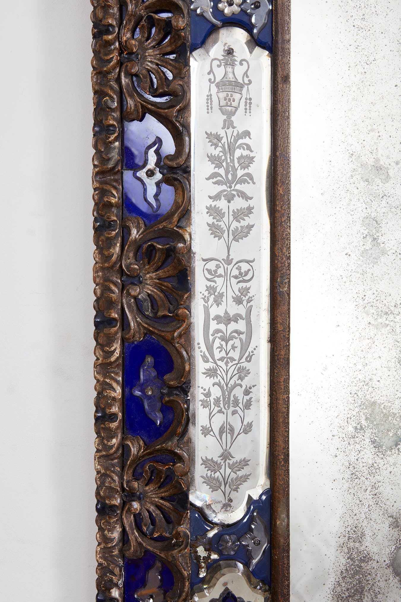Venetian Border Glass Mirror c. 1760